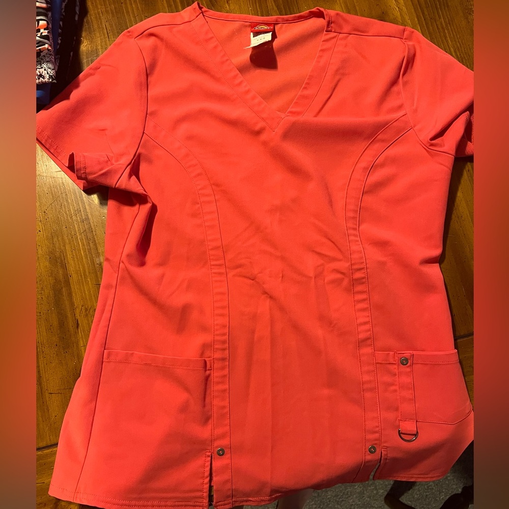 Womens Dickies Scrub top - pink - medium